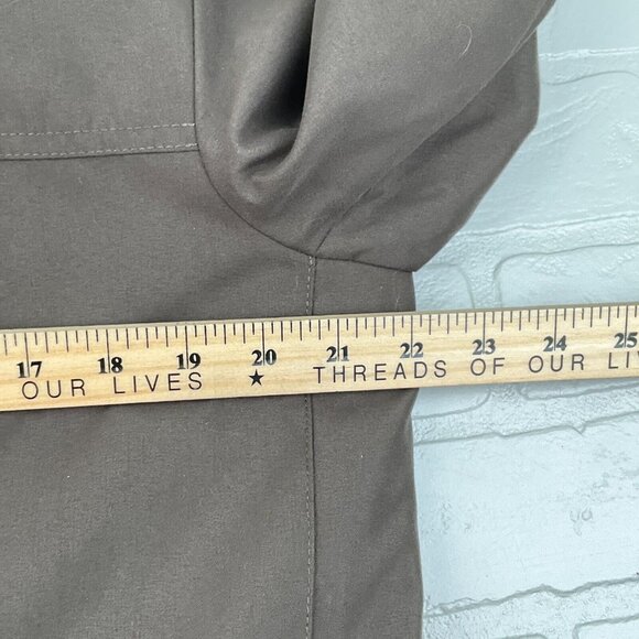 Savile Row London Coat Men Medium 42‎ Brown Kingston Trench Rain Belt Warmer VTG - Picture 12 of 16